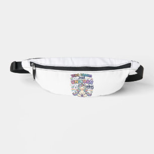 Unicorn Zero Drama Just Unicorn Vibes Bold Typogra Bum Bags