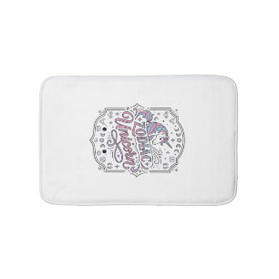 Unicorn Zodiac Unicorn Playful Cute Gift Design_1 Bath Mat