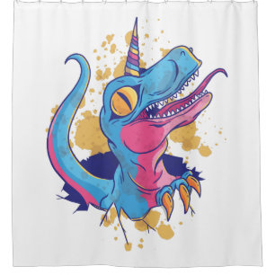 Unicornisaurus Shower Curtain