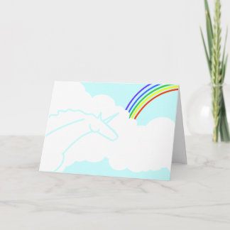 Unicorns and Rainbows Birthday Party Invitation
