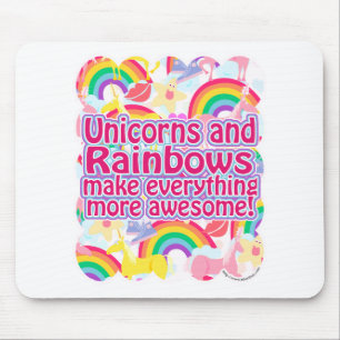 Unicorns and Rainbows Mouse Mat