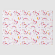 Unicorns and Rainbows Watercolor Girls Birthday