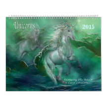 Unicorns Art Calendar 2015