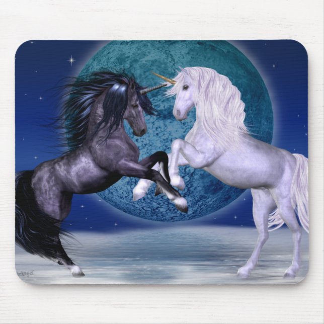 Unicorns Battle Mouse Mat (Front)