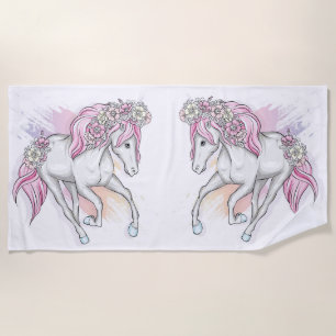 Unicorns Beach Towel