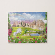 Unicorns by the lake puzzle
