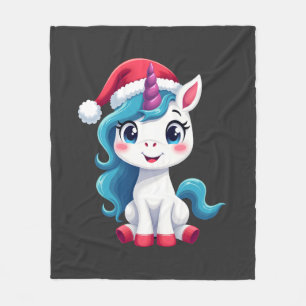 Unicorns Christmas_Santa Claus Unicorn Tank Top (1 Fleece Blanket
