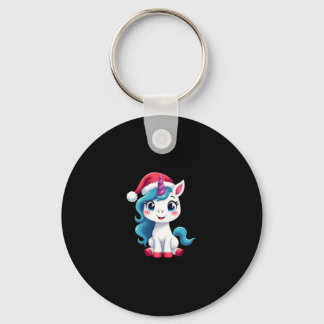 Unicorns Christmas_Santa Claus Unicorn Tank Top (1 Key Ring