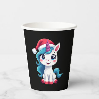 Unicorns Christmas_Santa Claus Unicorn Tank Top (1 Paper Cups