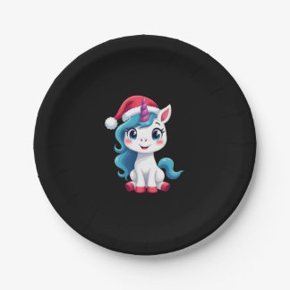 Unicorns Christmas_Santa Claus Unicorn Tank Top (1 Paper Plate