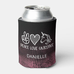 Unicorns Custom Name Personalised Can Cooler