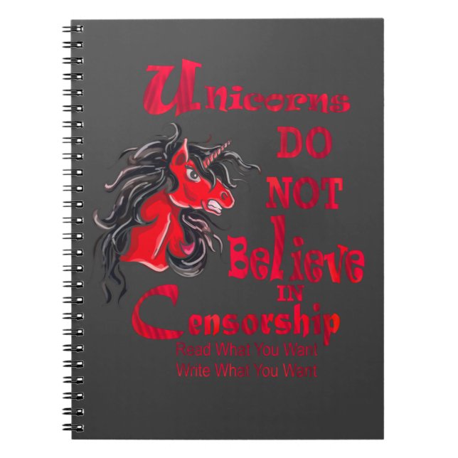 Unicorns Do Not Believe... Notebook (Front)