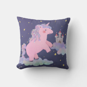 Unicorn's Dream Fantasy Illustration Cushion