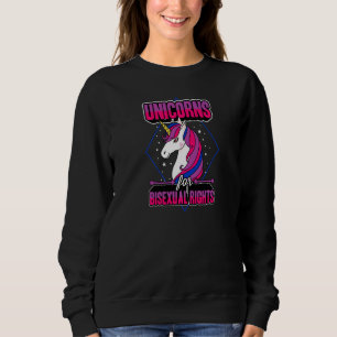 Unicorns For Bisexual Rights Magical Majestic Lgbt Sweatshirt