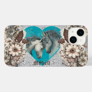 "Unicorns, Hearts and Lace" Customisable Case-Mate iPhone 14 Case