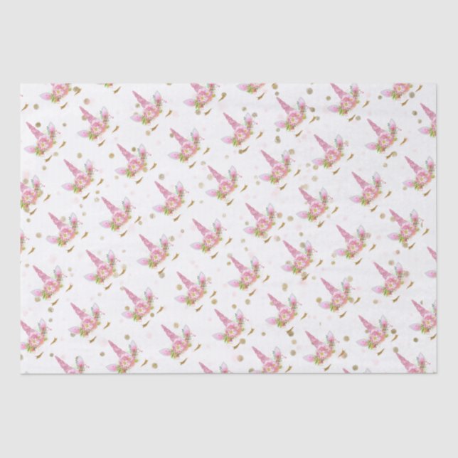 Unicorns in Bloom Tissue Paper (Front)