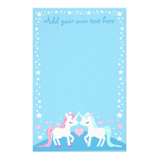 Unicorn Custom Stationery, Unicorn Stationery Templates
