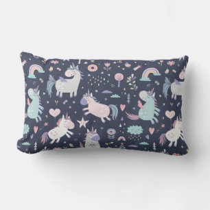 Unicorns Lumbar Pillow