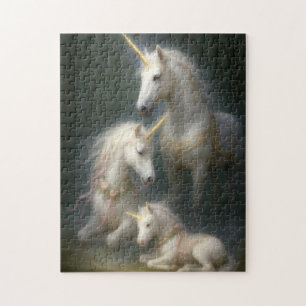 Unicorns newborn baby jigsaw puzzle
