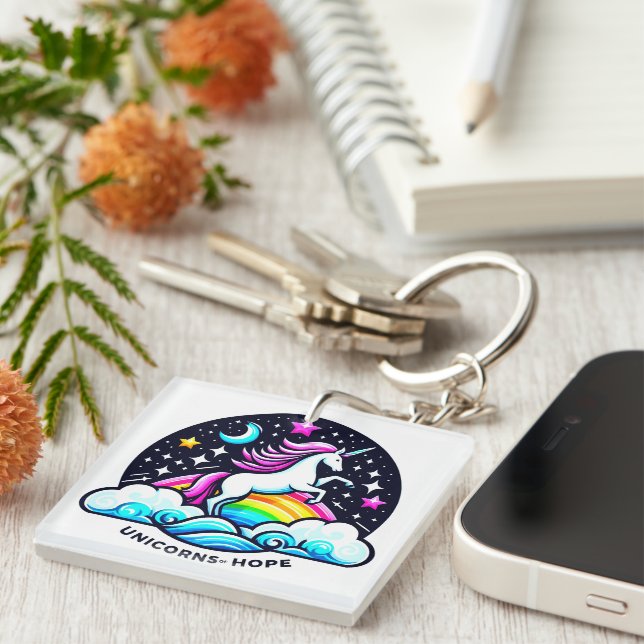 Unicorns of Home Key Ring (Front Right)