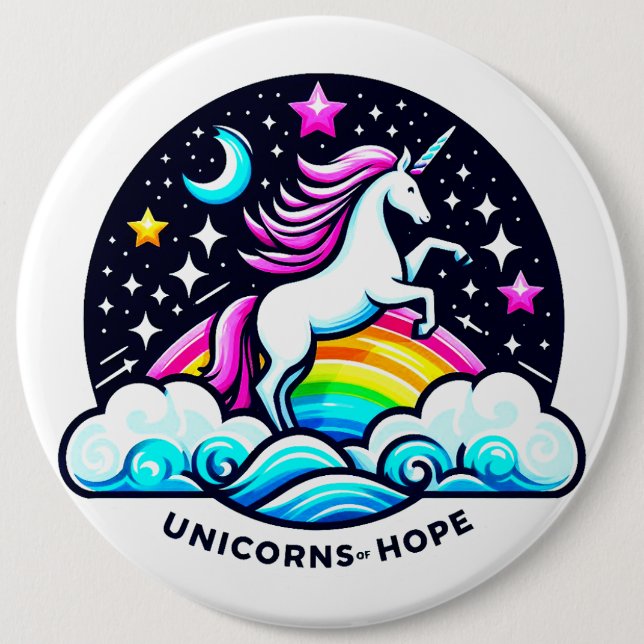 Unicorns of Hope 6 Cm Round Badge (Front)