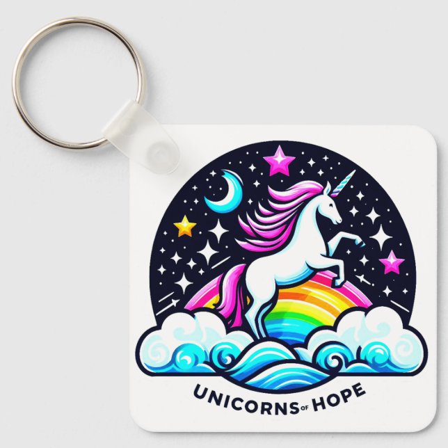 Unicorns of Hope Key Ring (Front)