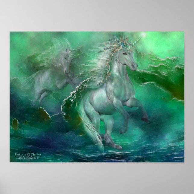 Unicorns Of The Sea Art Poster/Print Poster (Front)