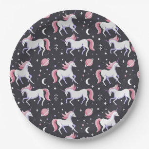 Unicorns Paper Plate