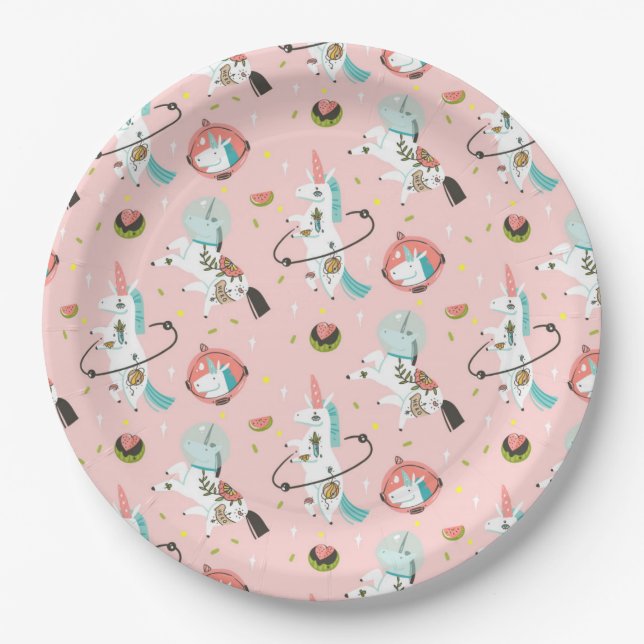 Unicorns Paper Plate (Front)