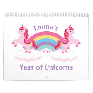 Unicorns & Quotes Cute Colourful 2022 Calendar