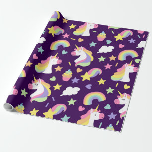 Unicorns & Rainbows Wrapping Paper