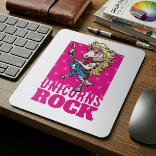 Unicorns Rock Party Animal Glam Unicorn Lover Gift Mouse Mat
