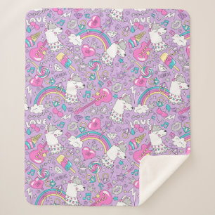 Unicorns Sherpa Blanket