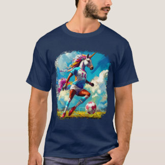 Unicorns Soccer - Soccer player Unicorn T-Shirt