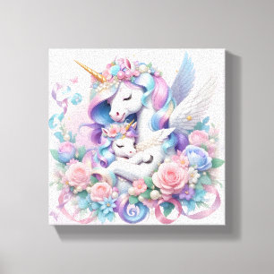 Unicorns Stretched Canvas Print