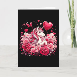 Unicorn's Valentine Charm  Card