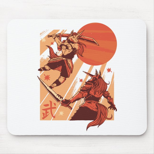 Unicorns Warriors Mouse Mat (Front)