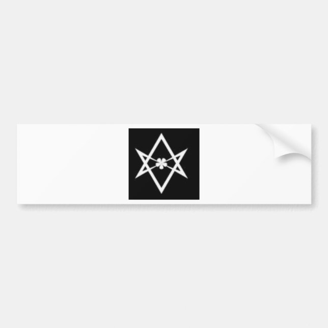 unicursal hexagram bumper sticker (Front)