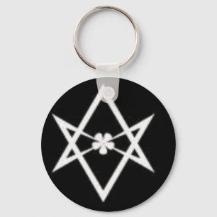 unicursal hexagram key ring