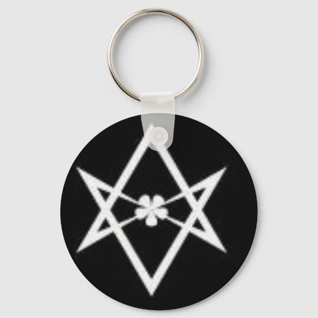unicursal hexagram key ring (Front)