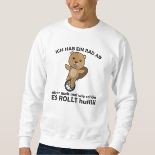 Unicycle Beaver Unicyclist Beaver Circus Sweatshirt