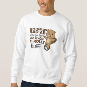 Unicycle Beaver Unicyclist Beaver Circus Sweatshirt
