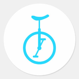 unicycle classic round sticker