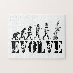 Unicycle Evolution Sports Jigsaw Puzzle