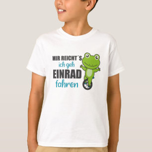 Unicycle Frog Unicyclist Frogs Circus T-Shirt