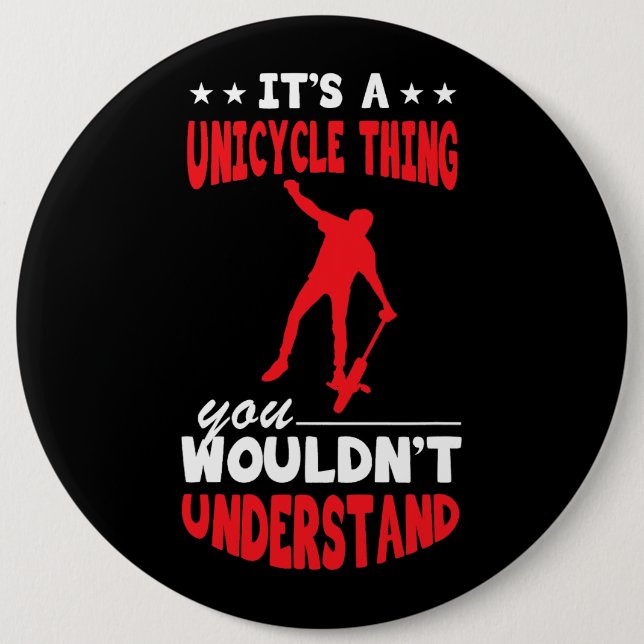 Unicycle Thing Monocycle Unicyclist Juggling Unicy 6 Cm Round Badge (Front)