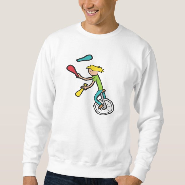 Unicycling Juggler Sweatshirt (Front)