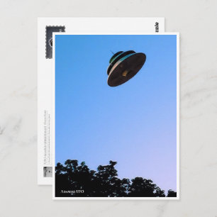 Unidentified flying object postcard