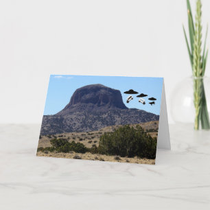 Unidentified Flying Object Thank You Card