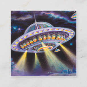 Unidentified Flying Objects (UFOs) Have been a Top Square Business Card